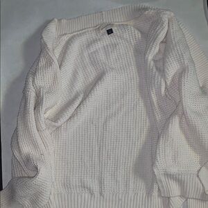 Universal Thread Cream Cardigan Sweater with Ribbed Knit
